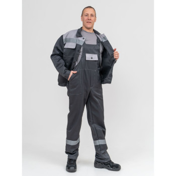 Костюм Чикаго куртка+п/к (т.серый/серый) с СОП